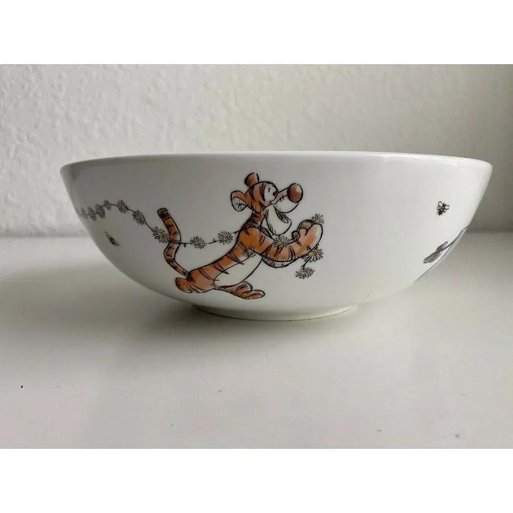Disney Winnie the Pooh & Friends Daisy Chain  9” Ceramic Serving Bowl Spring NEW - Picture 5 of 10